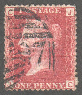 Great Britain Scott 33 Used Plate 217 - JC - Click Image to Close